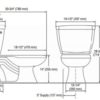 1.0 GPF ProFlo Sloan Valve Pressure Assist HET Elongated Water Saving Toilet