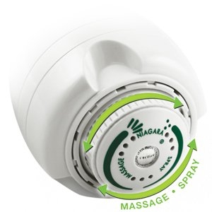 thumbnail image 2 of Niagara Earth Massage Shower Head – 2.0 GPM Low Flow, 9 Jets, Chrome Finish, Water Saving 2 of 11