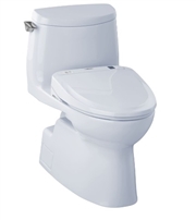 Carlyle II 1G Washlet + S300e One Piece 1.0 GPF Toilet by TOTO