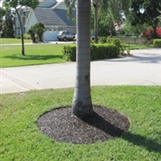 48" Recycled Rubber Mulch Tree Ring Mat Heavy Pattern by Conserv-A-Store